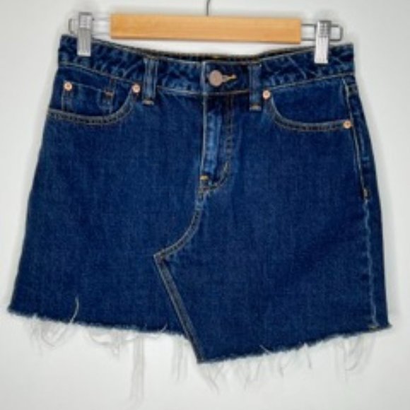 Urban Outfitters BDG asymmetrical denim mini skirt S - Picture 2 of 6